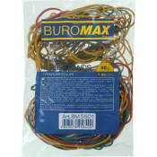 Гумки для грошей, 50г, d=55мм, кольорові, асорті, TM Buromax