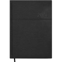 Щоденник датований 2026р, A5, 336стр, кремовий блок, обкладинка чорна, ORION, ТМ Buromax