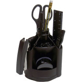 Набір канцелярський, 12 предметів, обертається, чорний, 4-415, TM 4Office