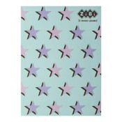 Блокнот PATTERN, А5, 64арк, клітинка, інтегр. обклад, мат. лам.+Уфлак, синій, KIDS Line, TM ZiBi