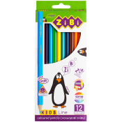 Олівці кольорові, 12 кольорів, KIDS LINE, ТМ ZiBi