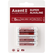 Елемент живлення батарейка, AAA, LR03, 1.5V, 4шт/уп, Super Alkaline, TM Axent