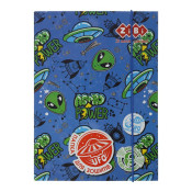 Папка для зошитів "UFO", картонна, на гумках В5+ , KIDS Line, TM ZiBi