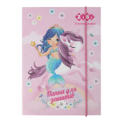 Папка для зошитів PRINCESS, картонна, на резинці B5+ (175х240х25мм), KIDS Line, TM ZiBi